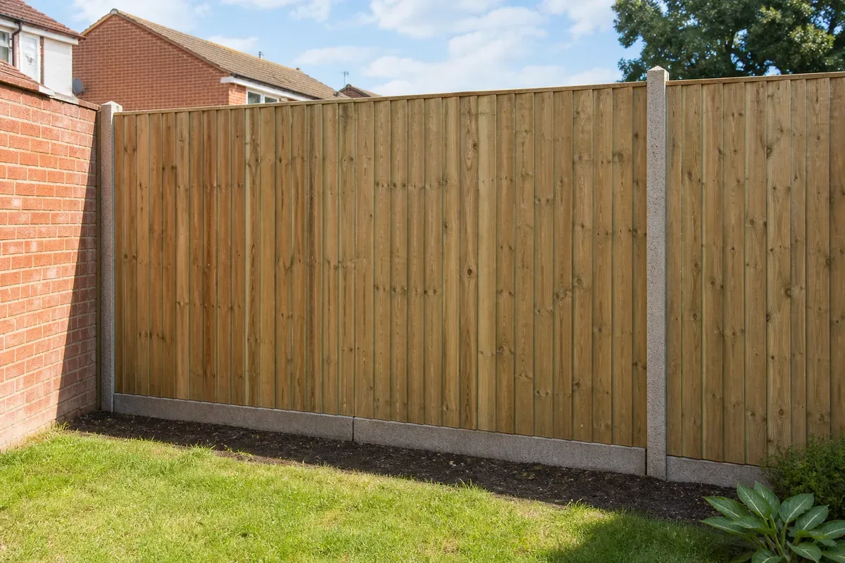 Closeboard wooden fencing installed in Birmingham