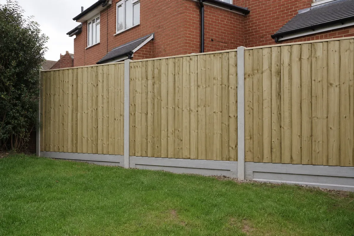 Garden fencing at a Birmingham residential property