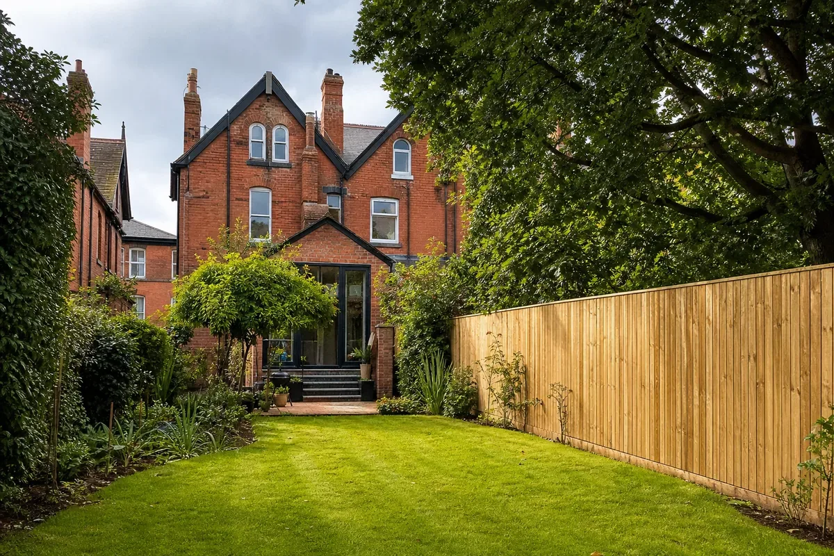 Garden fencing in Edgbaston, Birmingham