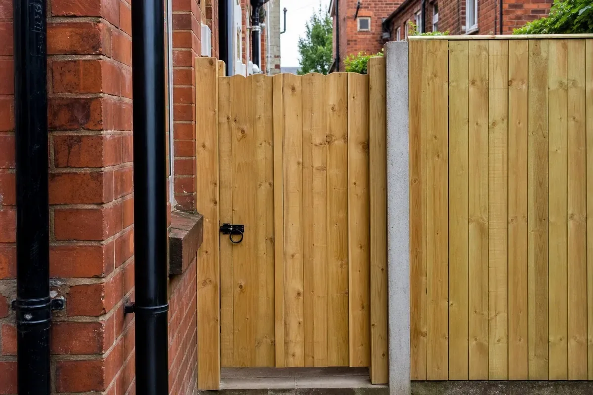 Wooden garden gate fitted in Birmingham